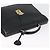 Saffiano PRADA Borsa da lavoro in pelle Safiano Nera Oro Auth 174051 Nero D'oro - vista 6