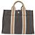 Hermès HERMES Fourre Tout PM Tote Bag aus Canvas Grau Silber Auth BA11923 Braun - Ansicht 3