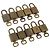 LOUIS VUITTON Set di 10 Lucchetti in Metallo Dorato LV Auth 167136 D'oro