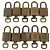 LOUIS VUITTON Set di 10 Lucchetti in Metallo Dorato LV Auth 167136 D'oro - vista 2