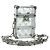 LOUIS VUITTON Trunk Box Pouch Borsa metallo Argento M00752 LV Auth BAZ882SAM