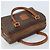 Céline Borsa a mano in tela Macadam CELINE in pelle PVC marrone e oro Auth mr2268 D'oro - vista 6