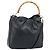 Borsa a Spalla Gucci Bamboo in Pelle 2 in 1 Nero Oro 001 3444 1577 Auth 174580