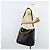 Borsa a Spalla Gucci Bamboo in Pelle 2 in 1 Nero Oro 001 3444 1577 Auth 174580 - vista 24