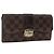 LOUIS VUITTON Cartera Sistina Long Damier Ebene N61747 Auth bs34333