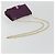 Borsa Vala Chain in pelle verniciata viola e oro Auth ARZ899 di Salvatore Ferragamo - vista 8