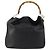Borsa a mano in pelle Gucci Bamboo 2 in 1 Nero Oro Auth 169781 D'oro - vista 2