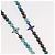 COLLAR LV BEADS LOUIS VUITTON de metal Turquesa Azul M00313 Auth BAZ738M - vista 4