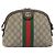 Borsa a Spalla Gucci GG Supreme Web Sherry Line PVC Beige Oro 499621 Auth BA11752 D'oro - vista 2
