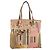 Borsa Tote Salvatore Ferragamo in nylon beige oro Auth BAZ714A D'oro