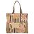 Borsa Tote Salvatore Ferragamo in nylon beige oro Auth BAZ714A D'oro - vista 3