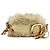 Borsa a spalla PRADA in pelliccia beige oro Auth BAZ731SM D'oro