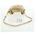 Borsa a spalla PRADA in pelliccia beige oro Auth BAZ731SM D'oro - vista 12