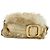 Borsa a spalla PRADA in pelliccia beige oro Auth BAZ731SM D'oro - vista 13