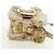 Borsa a spalla PRADA in pelliccia beige oro Auth BAZ731SM D'oro - vista 4