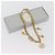 Collana Christian Dior metallo tono oro Auth BAZ515V - vista 15