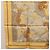 Hermès Foulard HERMES Carre 90 ""CASSE NOISETTE"" Seta Gialla Auth 174180A Giallo - vista 20