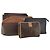 Céline Clutch in tela Macadam CELINE in pelle PVC 5 pezzi marrone navy beige Auth YKZ425 Blu navy