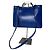 Vintage Courreges 2-Wege-Lederhandtasche Blau