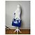 Vintage Courreges 2-Wege-Lederhandtasche Blau - Ansicht 4