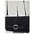 Céline Vintage Celine Paris Flap Schultertasche aus Polyester und Leder Schwarz - Ansicht 7