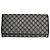 Céline Vintage Celine Paris Triomphe Monogram Long Wallet Grey Black Dark grey