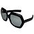 Vintage Givenchy Übergroße Sonnenbrille Schwarz Blau