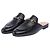 Scarpa GUCCI Princetown in Pelle Nera - 103414 Nero - vista 4