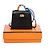 Charm per Borsa Hermès Kelly Twilly Prezioso in Pelle Nera Nero