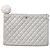 Timeless Clutch in pelle grigia Chanel usata