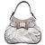 Bolsa de couro branca com fivela Gucci Branco