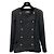 CHANEL 19A Black Wool Jacket Blazer  Sz.38 Pre-Owned