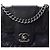 Chanel 14A Paris-Dallas Mini Borsa Messenger Classica in Pelle Caviar Nera Nero Silver hardware - vista 2
