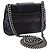 Chanel 14A Paris-Dallas Mini Borsa Messenger Classica in Pelle Caviar Nera Nero Silver hardware - vista 5
