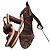 Free Lance Sandali con zeppa in suede marrone