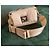 Sonia Rykiel Boyfriend Handtasche Beige Leder und Stoff - Ansicht 2