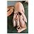 Sonia Rykiel Boyfriend Handtasche Beige Leder und Stoff - Ansicht 5