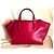 Borsa a mano Gerard Darel Visconti in pelle fucsia Fuschia - vista 2