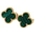 Van Cleef & Arpels Vintage Alhambra Malachite Earrings  - view 1