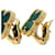 Van Cleef & Arpels Vintage Alhambra Malachite Earrings  - view 4