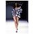Top bustier Alaïa estampado de pata de gallo Negro Blanco - vista 10