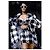 Top bustier Alaïa estampado de pata de gallo Negro Blanco - vista 13