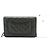 Wallet On Chain CHANEL Cartera con cadena de piel de ternera granulada negra Negro - view 3
