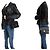 CHANEL Mini Quadrato Piccola Borsa a Catena a Spalla Nera in Agnello Nero - vista 12