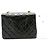 CHANEL Mini Quadrato Piccola Borsa a Catena a Spalla Nera in Agnello Nero - vista 3