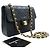 CHANEL Mini Quadrato Piccola Borsa a Catena a Spalla Nera in Agnello Nero