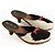 Sabots Miu Miu en fourrure marron taille 37 - vue 3