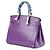 Hermès Birkin 30 in struzzo viola Porpora - vista 3