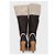Dior Polaire Chocolate Suede Shearling Boots - Size 40 pre-owned - view 4