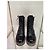 Chanel 2015 braune Lackleder-Ankle Combat Boots Größe 38 gebraucht - Ansicht 2
